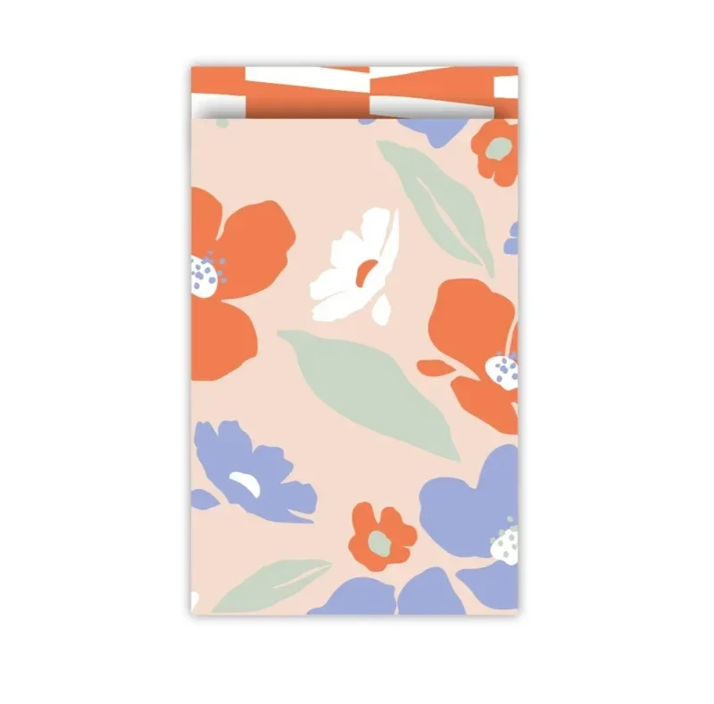 10 cadeauzakjes - Bloemdesign oranje