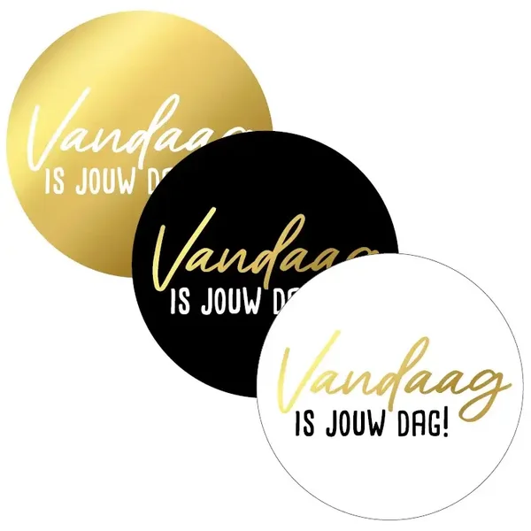 10 Cadeaustickers- Vandaag is jouw dag