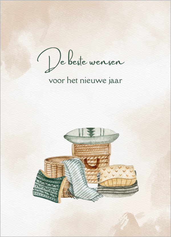 Wenskaart de beste wensen- Kussens