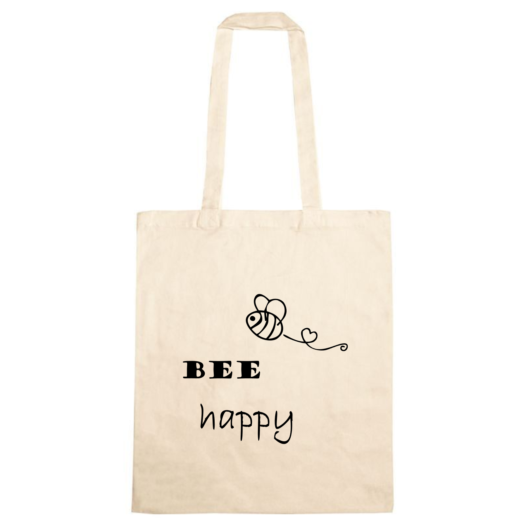 Katoenen tas - Bee happy