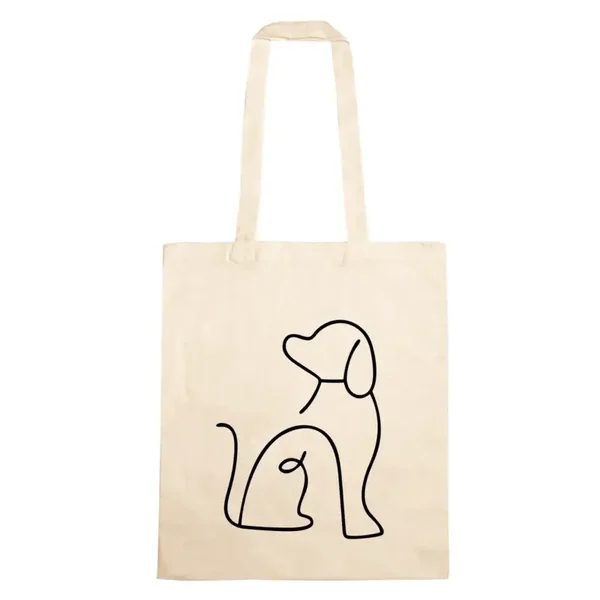 Katoenen tas- hond