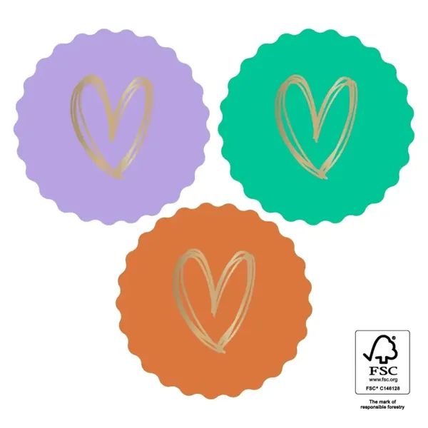 10 cadeaustickers - Doodle hartje