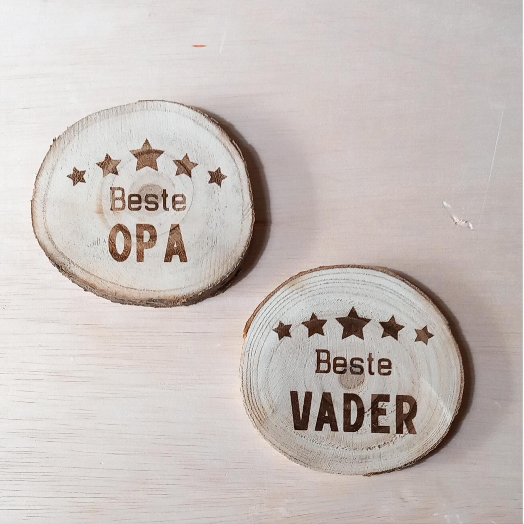 Boomschrijf onderzetter- Vaderdag