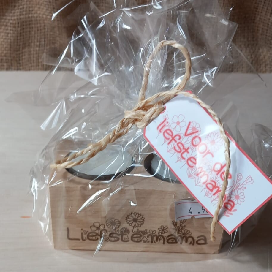 Waxinelichthouder- Liefste mama