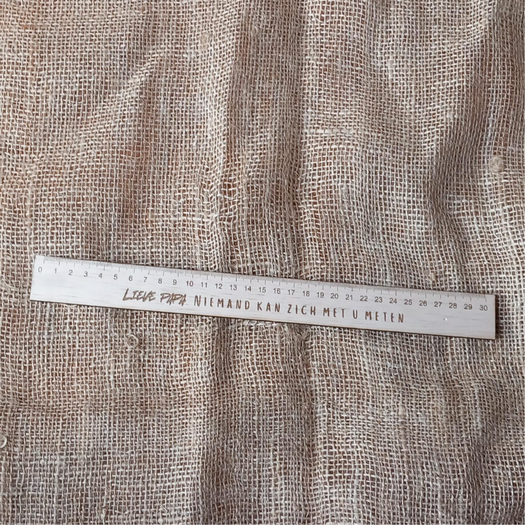 Houten liniaal- Niemand kan zich met u meten- Vaderdag