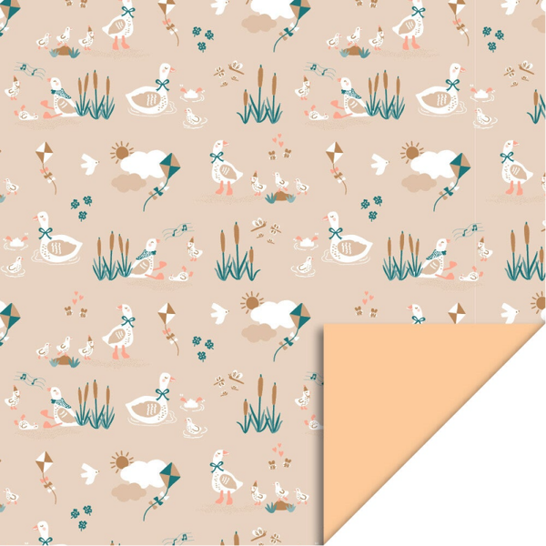 Cadeaupapier Babygansjes – 30 cm x 3 m