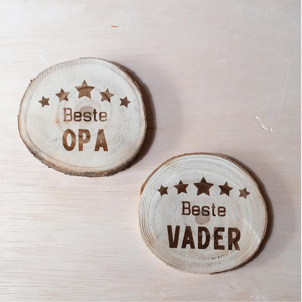 Boomschrijf onderzetter- Vaderdag