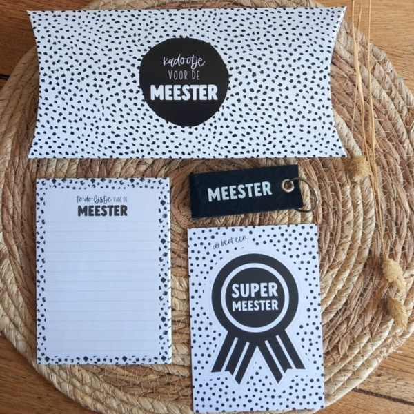 Cadeausetje voor de meester