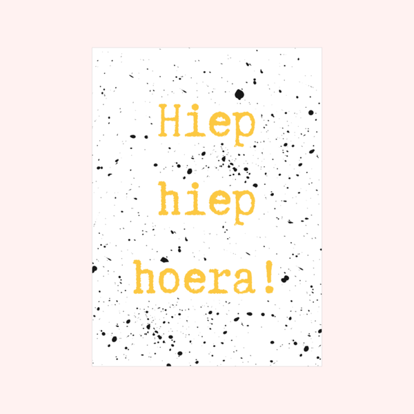 Feestelijke Wenskaart met Confetti