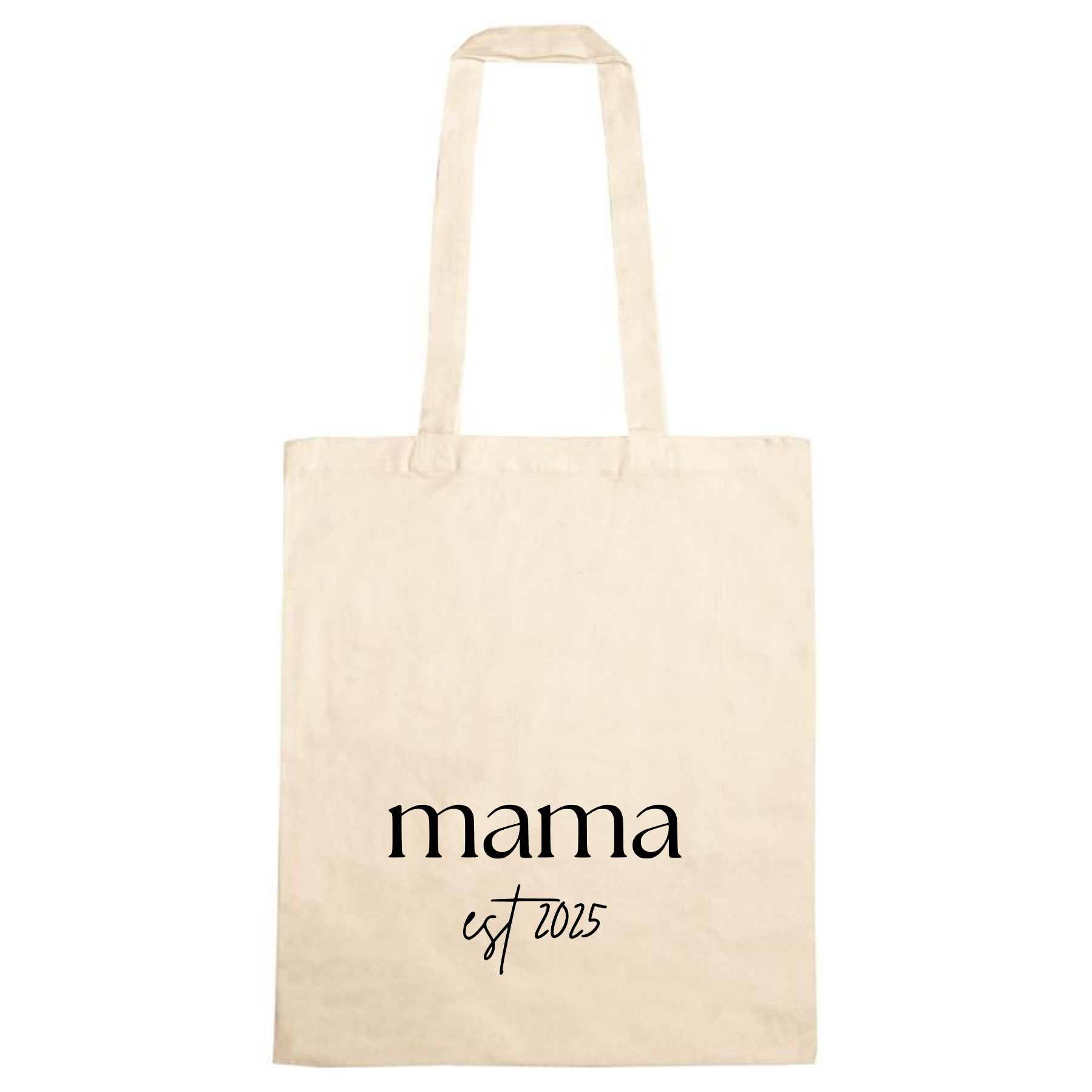 Katoenen tas - Mama est 2025