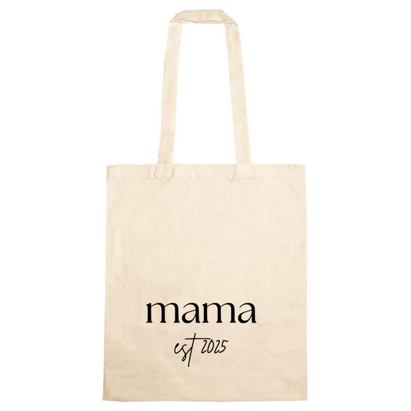 Katoenen tas - Mama est 2025