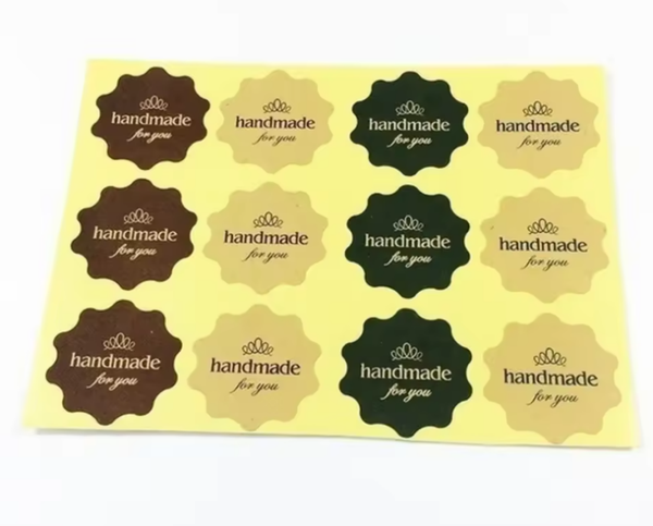 16 cadeaustickers - Handmade for you - Stickervel