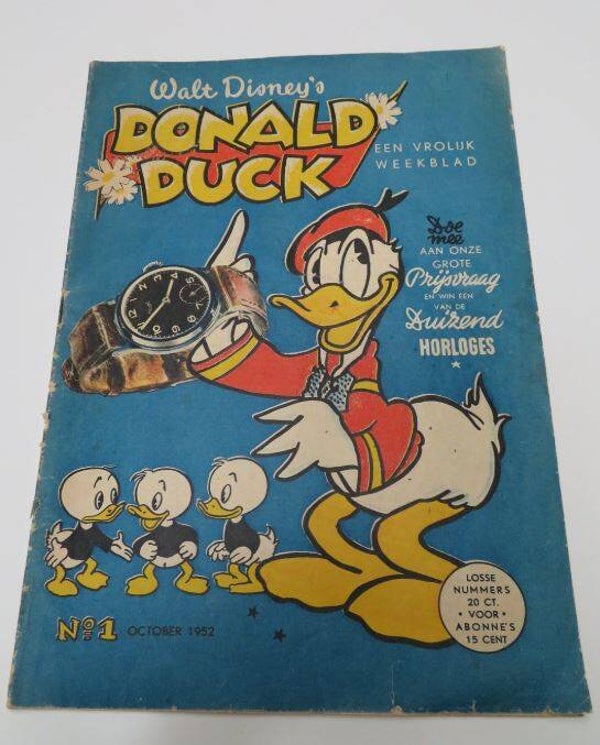 Donald Duck Weekblad - Nr. 1 - Eerste Nederlandse Nummer - Softcover - Eerste druk - (1952)