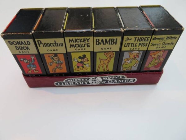 Mickey Mouse Library of Games - 6 Kaart spelletjes - Mickey Mouse, Donald Duck etc. (1946)