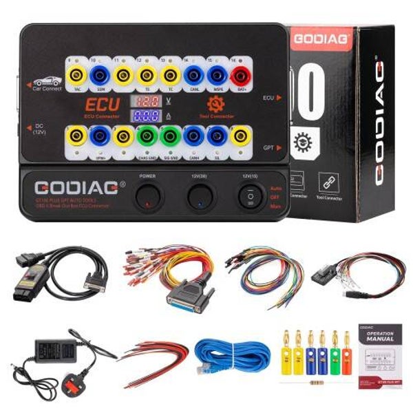 Godiag GT100 Plus Gpt Enet Doip 24 V-12 V Outils Auto OBD II Break Out Box Connecteur ECU vendu d'occasion, mais n'a jamais servi donc neuf