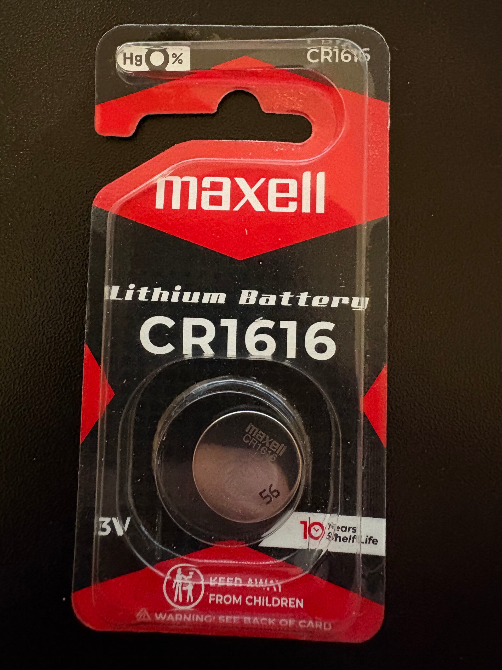 piles Maxell CR1616 VENDU A L' UNITE