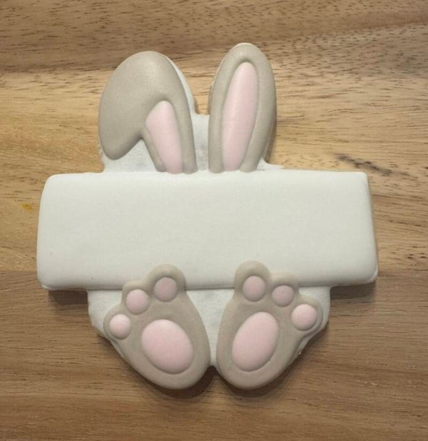 Personalized Easter Bunny Cookie