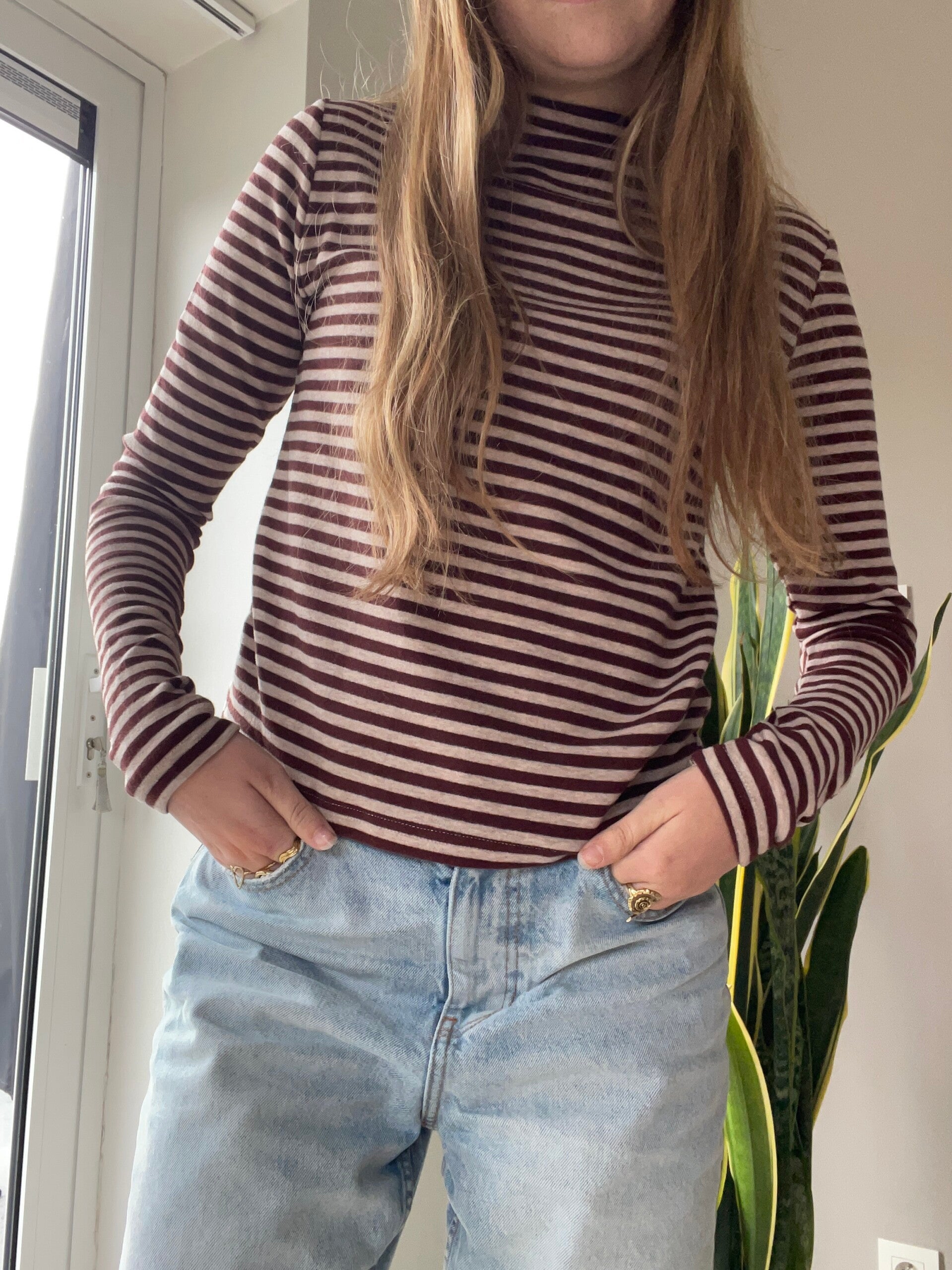 Stripes long sleeve top