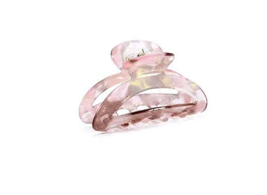 Open hairclip pink/brown