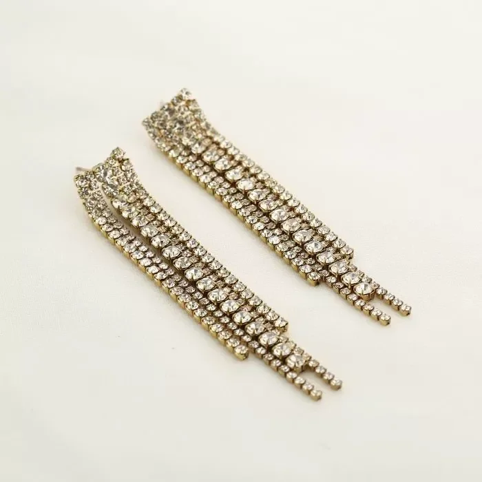 Diamonds earrings gold