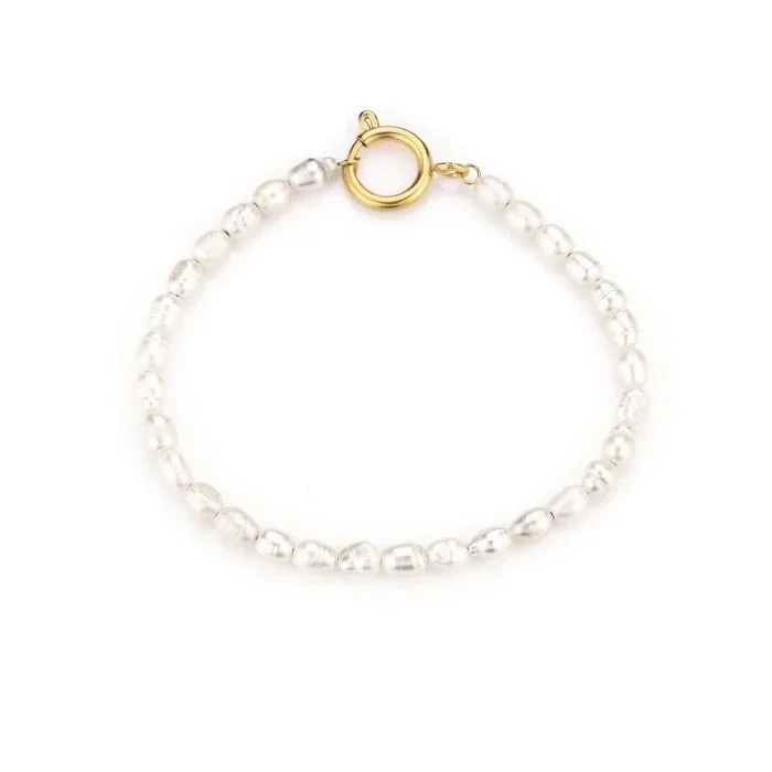 Pearl bracelet gold