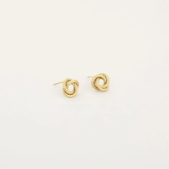 Swirl earrings gold
