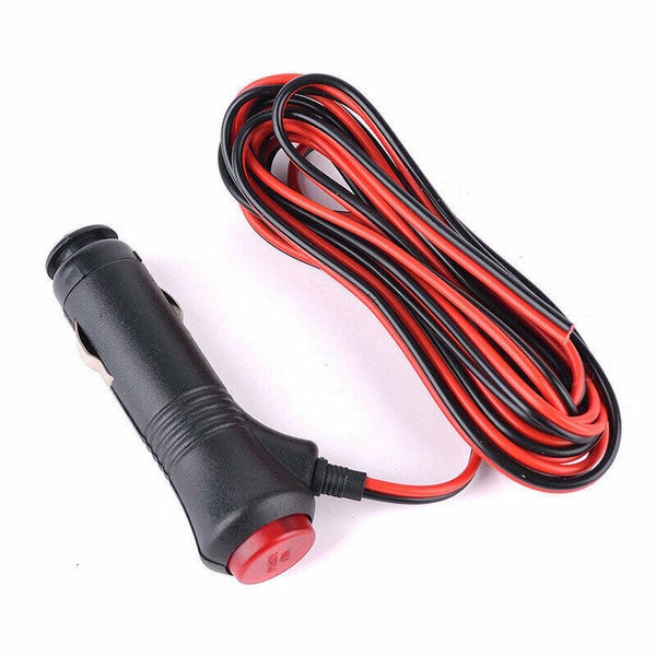12 Volt sigaret lighter connector with button