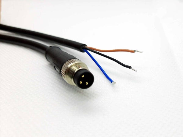 Cable with clinched connector