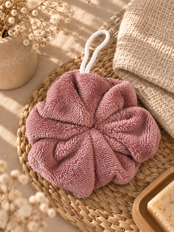 Fleur de douche vieux rose