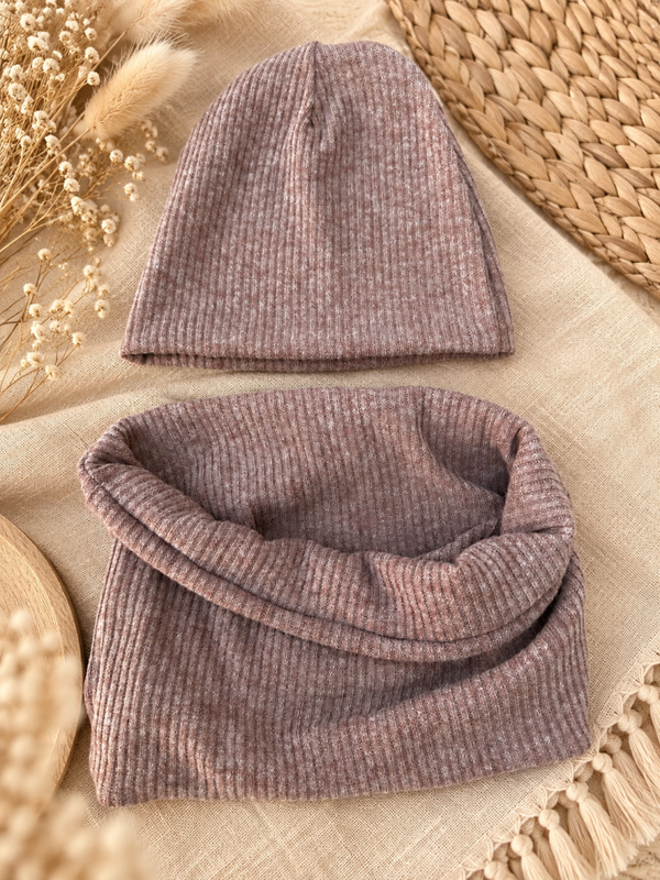 Ensemble bonnet/snood 2-8 ans
