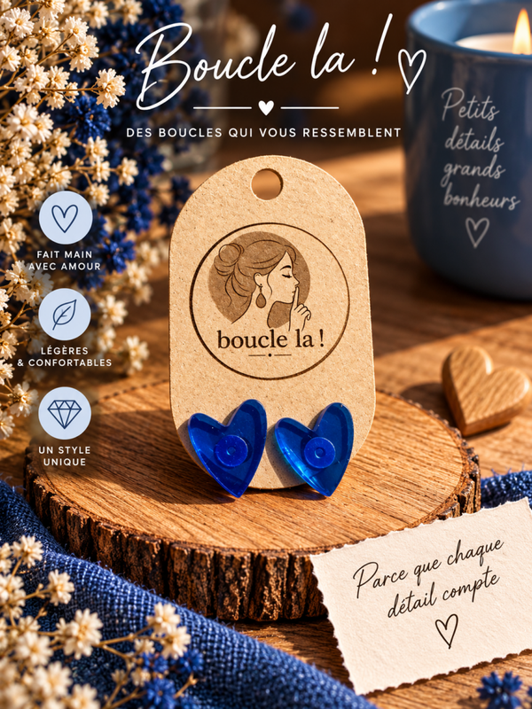 Boucles d’oreilles boucle la ❤️