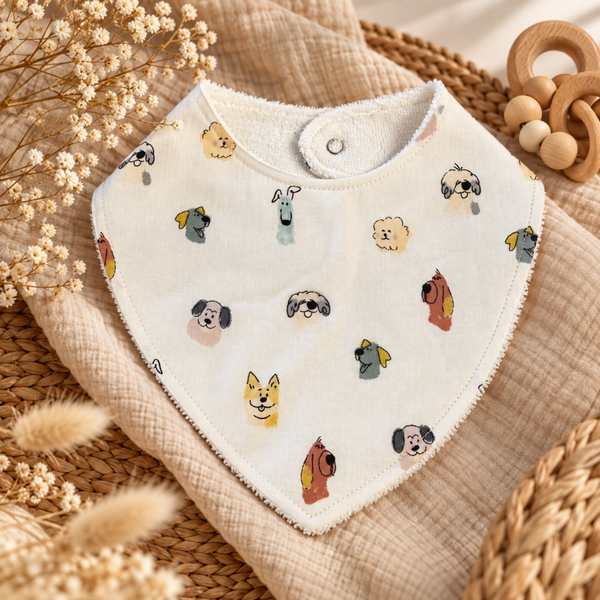 Bavoir bandana basil