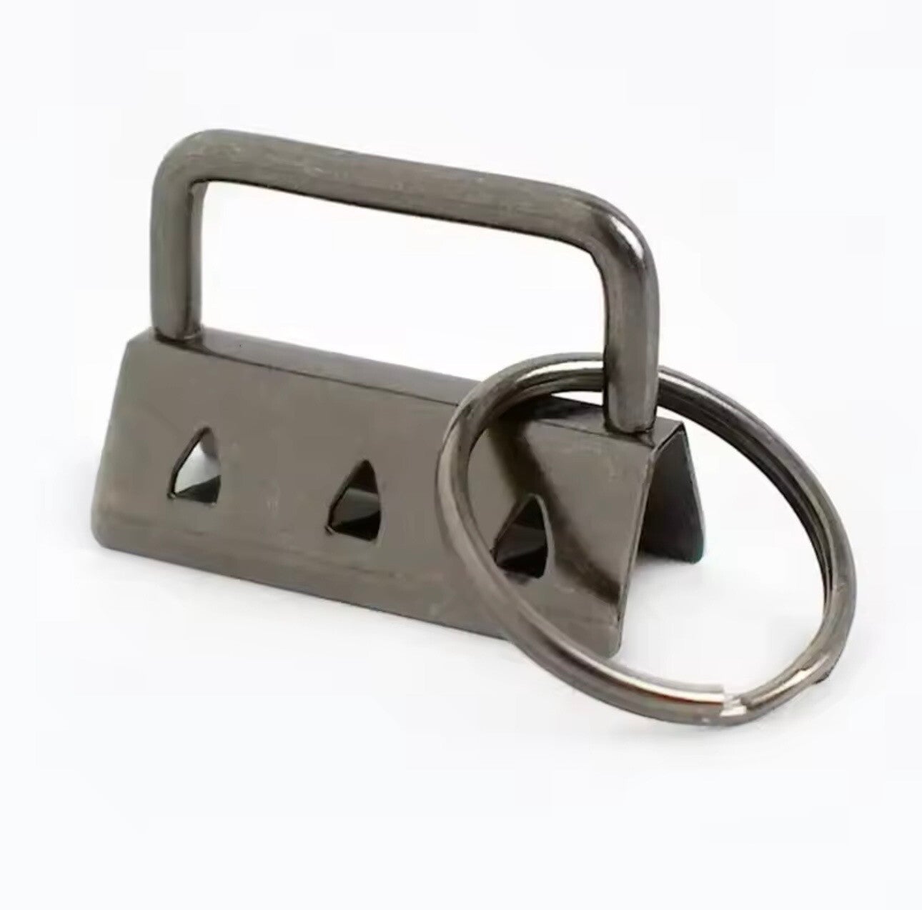 Attache porte-clés et sangle 25mm noir vieillit