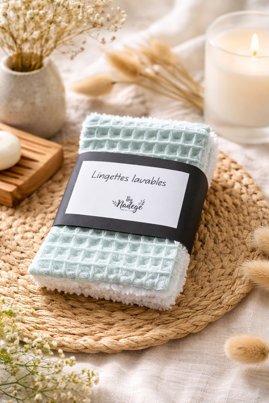 Lot de 5 lingettes lavables