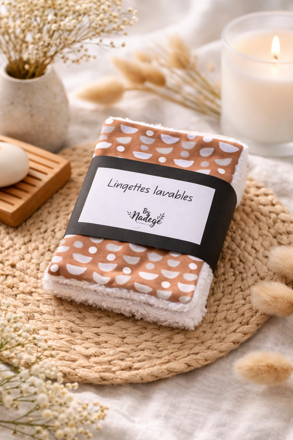 Lot de 5 lingettes lavables