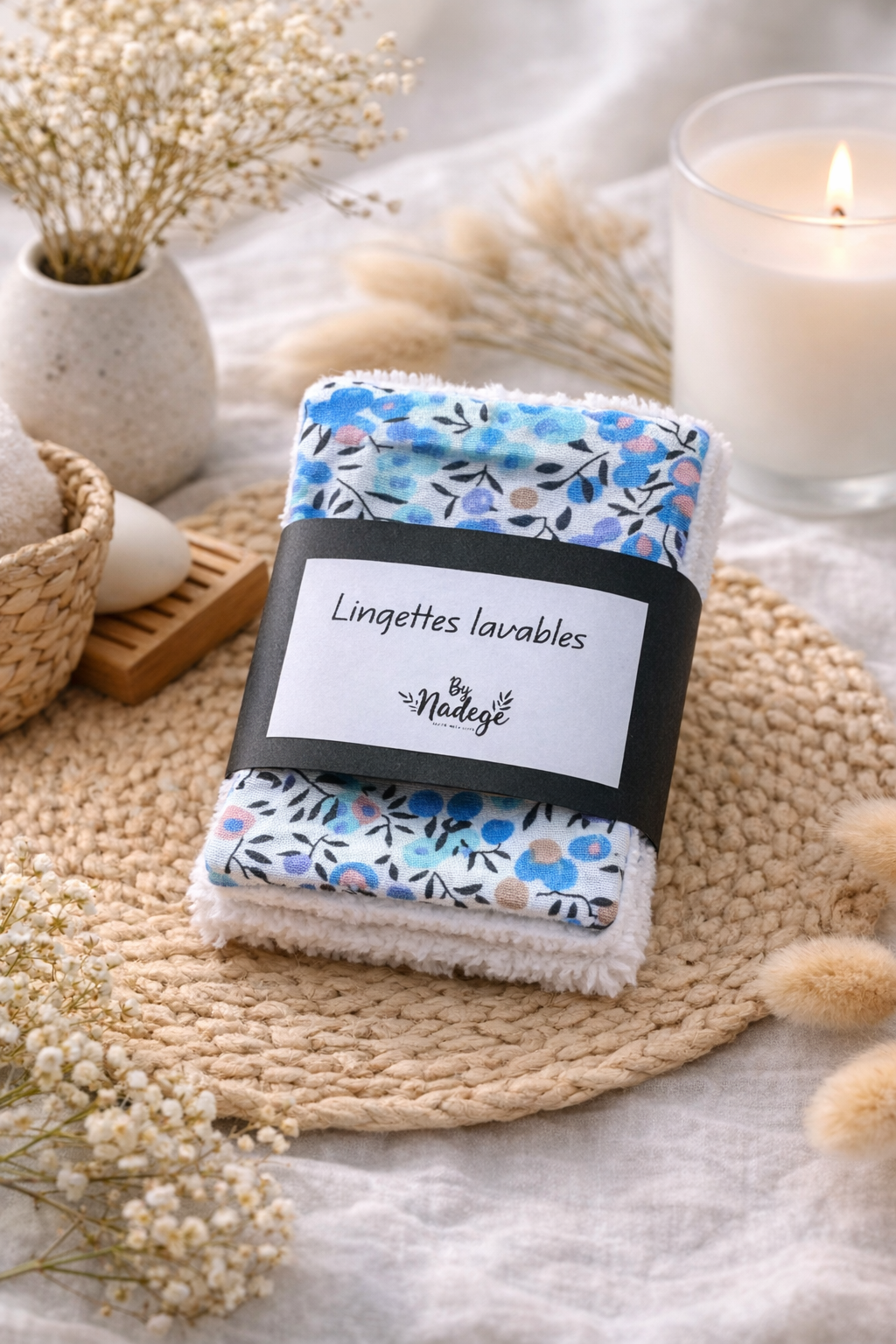 Lot de 5 lingettes lavables