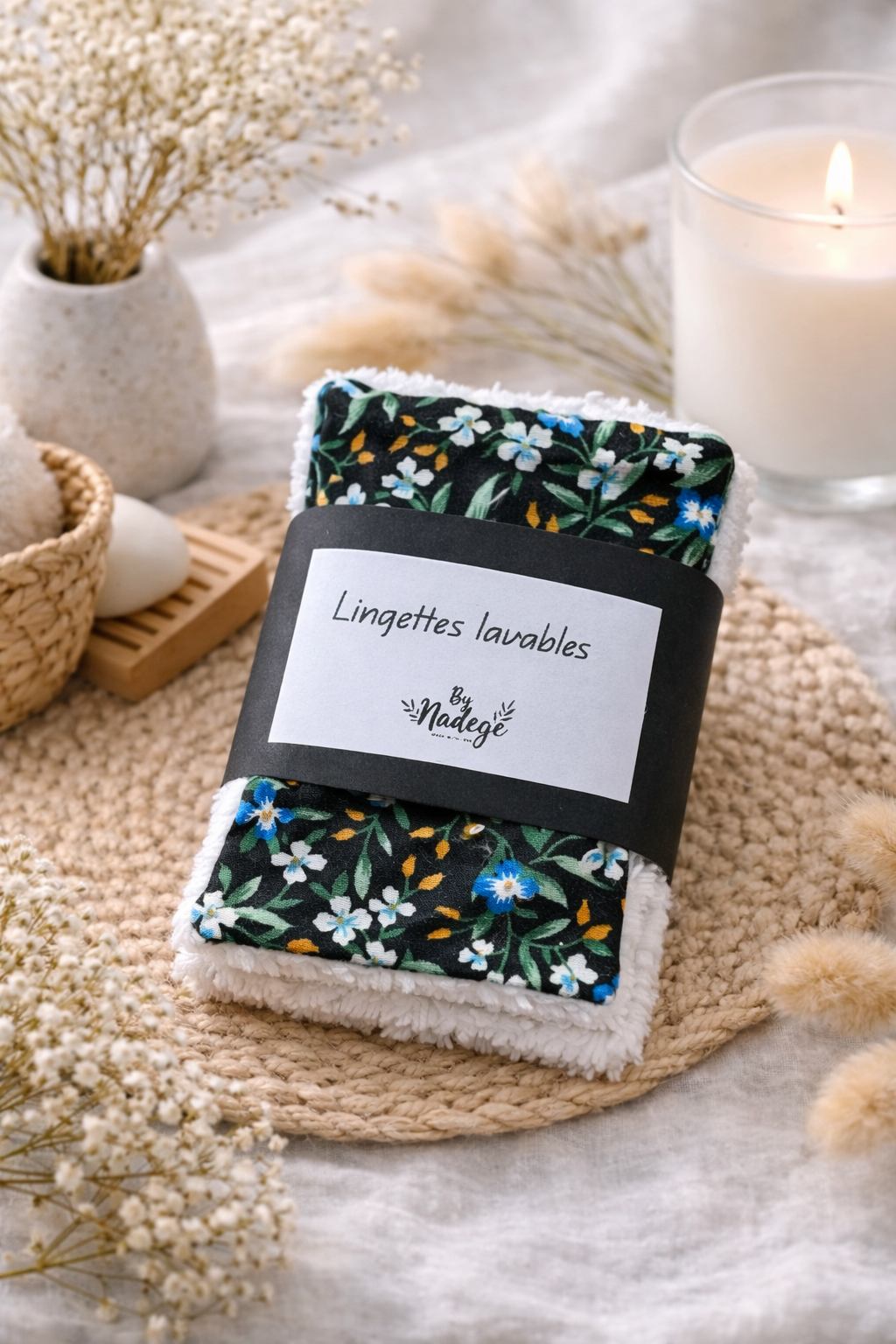 Lot de 5 lingettes lavables