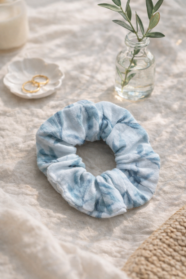 Chouchou double gaze végétal