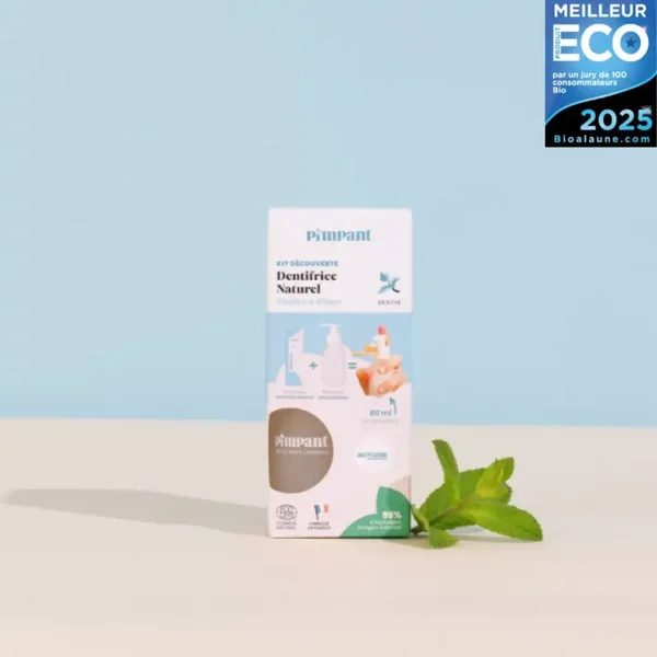 Kit Découverte Dentifrice Menthe (1 bouteille + 1 stick)