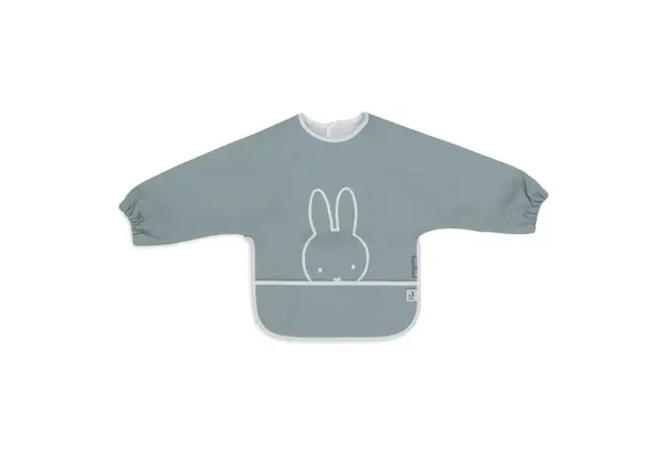 Bavoir à Manches Imperméables Miffy Peekaboo - Sea Green jollein