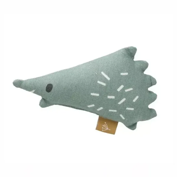 Hochet Bébé Tissu Coton Bio Hérisson 14cm Fresk® - Doudou Bio