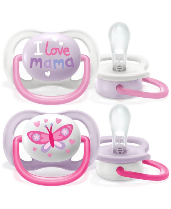 Philips Avent ultra air  - Sucette - 0-6 mois - 2 pièces