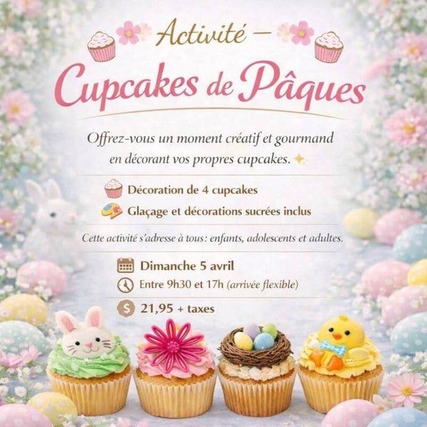 CUPCAKES DE PÂQUES | 5 AVRIL