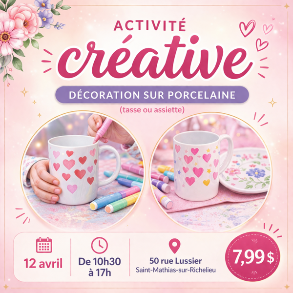 DÉCORE SUR CÉRAMIQUE | 12 AVRIL