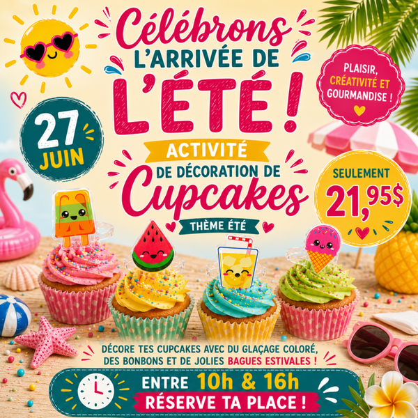 ACTIVITÉ | Cupcakes 27 JUIN
