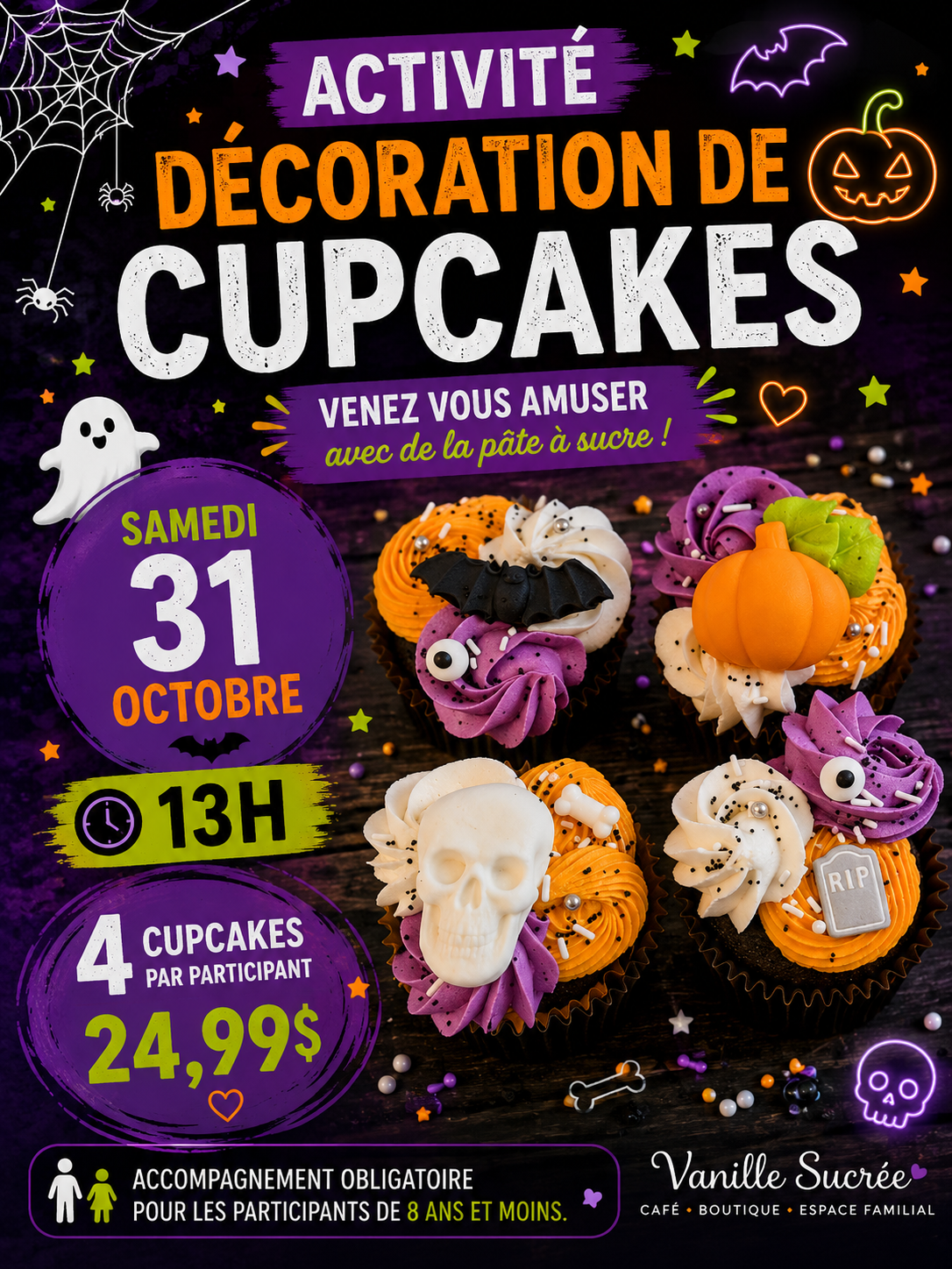 DÉCORATIONS CUPCAKES HALLOWEEN | 31 OCTOBRE