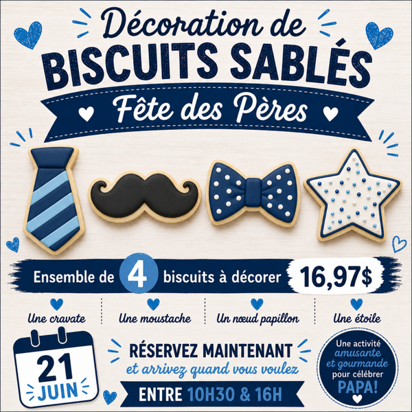 DÉCORATION BISCUITS | fête des pères
