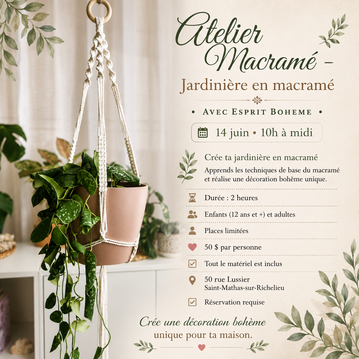 CRÉATION D'UNE JARDINIÈRE |  14 JUIN