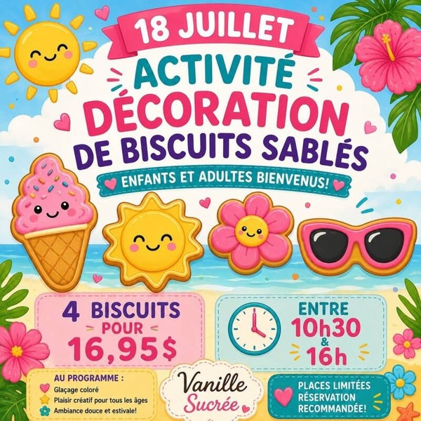 Décoration BISCUITS SABLÉS / 18 juillet