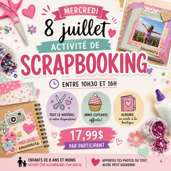 Activité SCRAPBOOKING | 8 juillet
